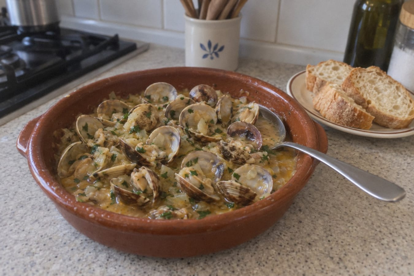 Almejas a la marinera