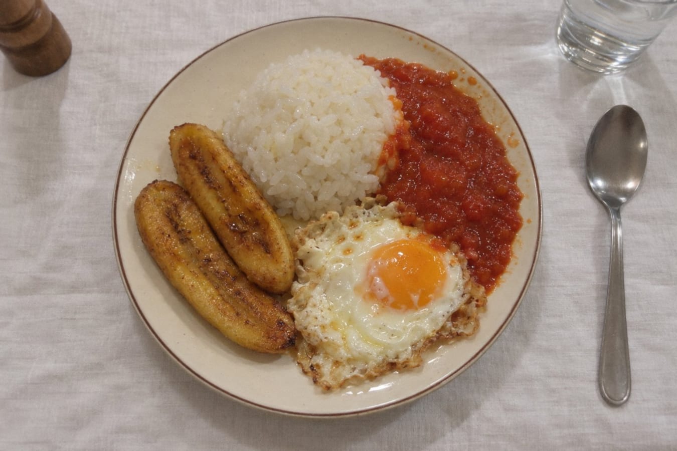 Arroz a la cubana