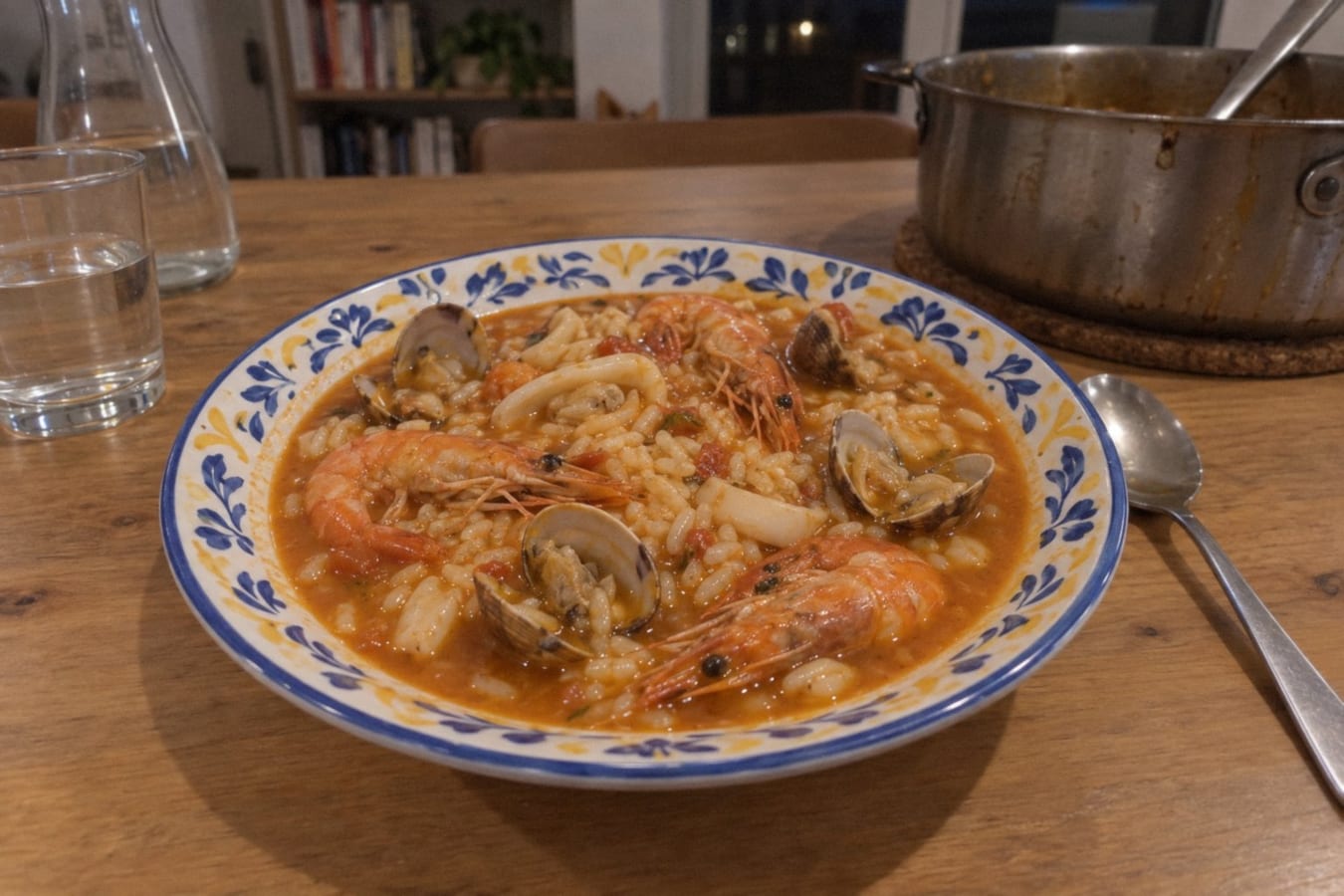 Arroz caldoso – skaldjursris i buljong