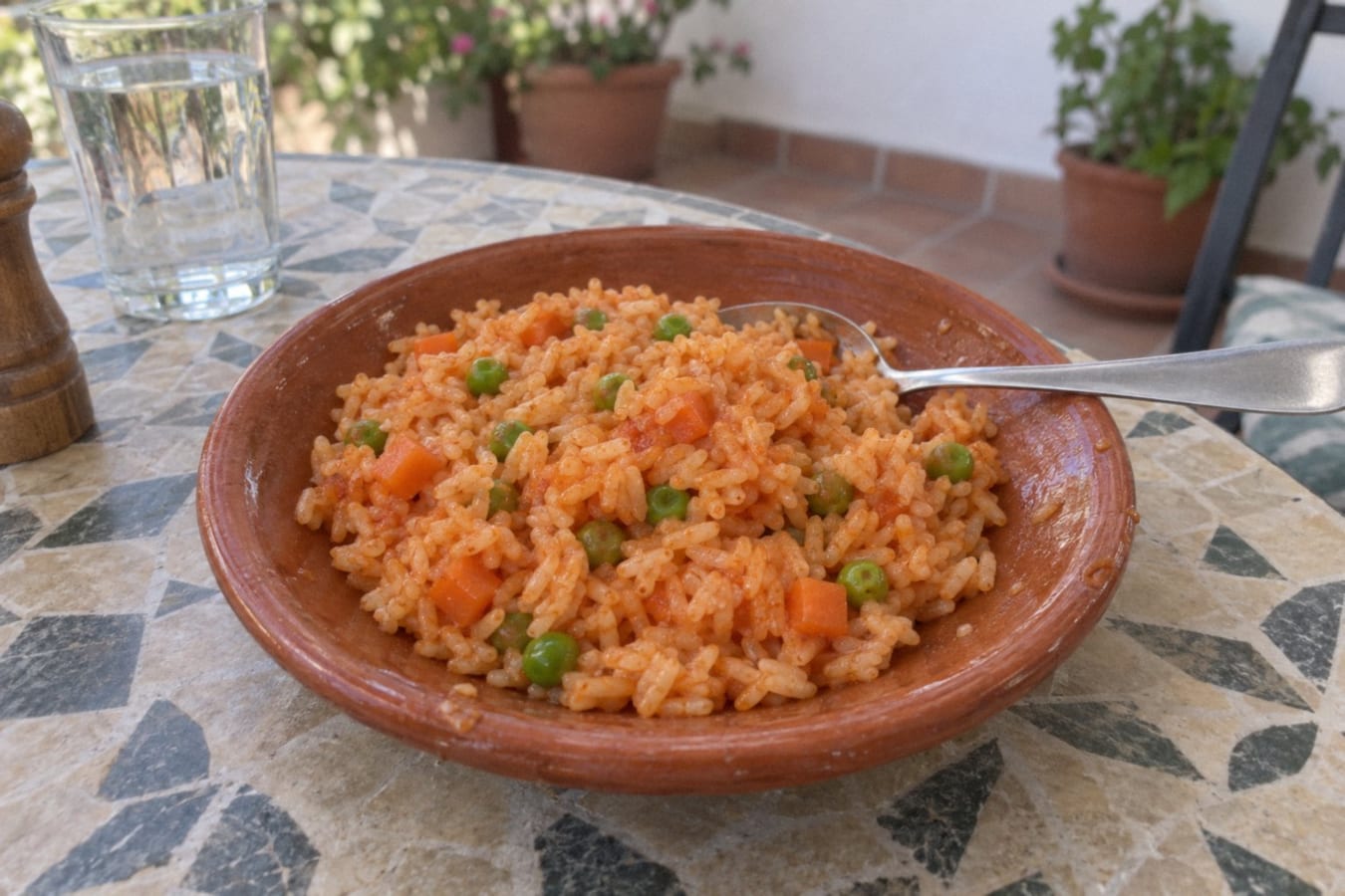 Arroz rojo – mexikanskt tomatris