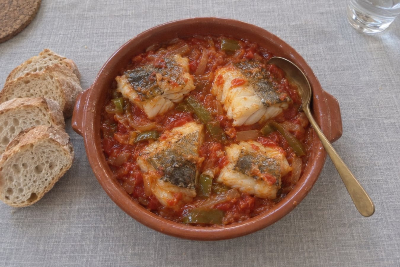 Salt cod in tomato sauce (bacalao con tomate)