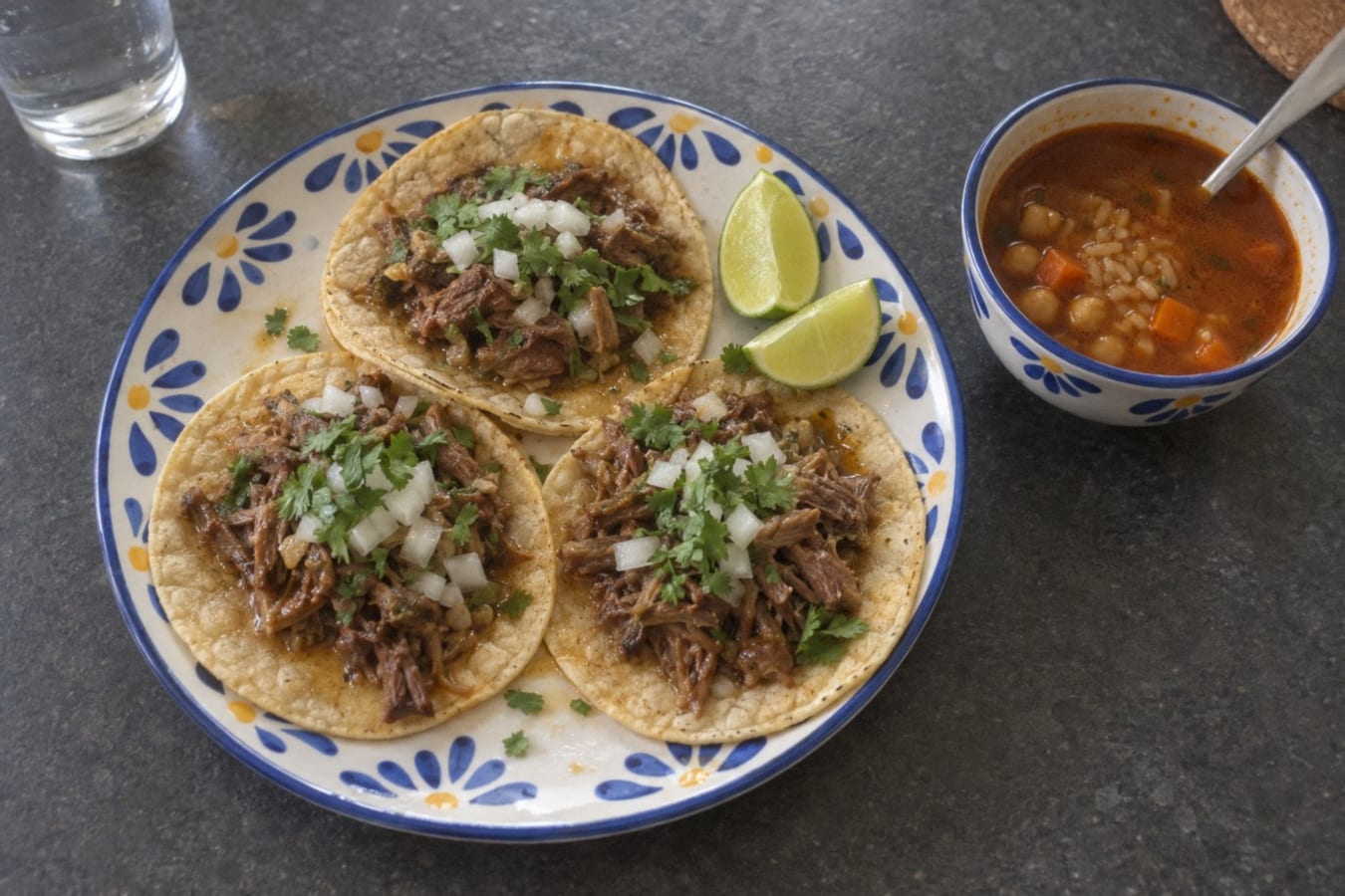 Barbacoa – ångkokt lamm i bananblad med consomé