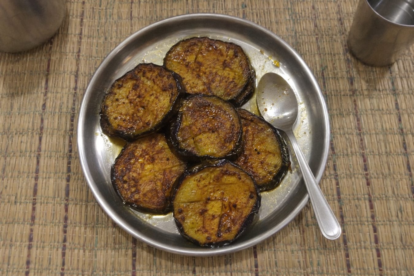 Begun bhaja (fried brinjal)