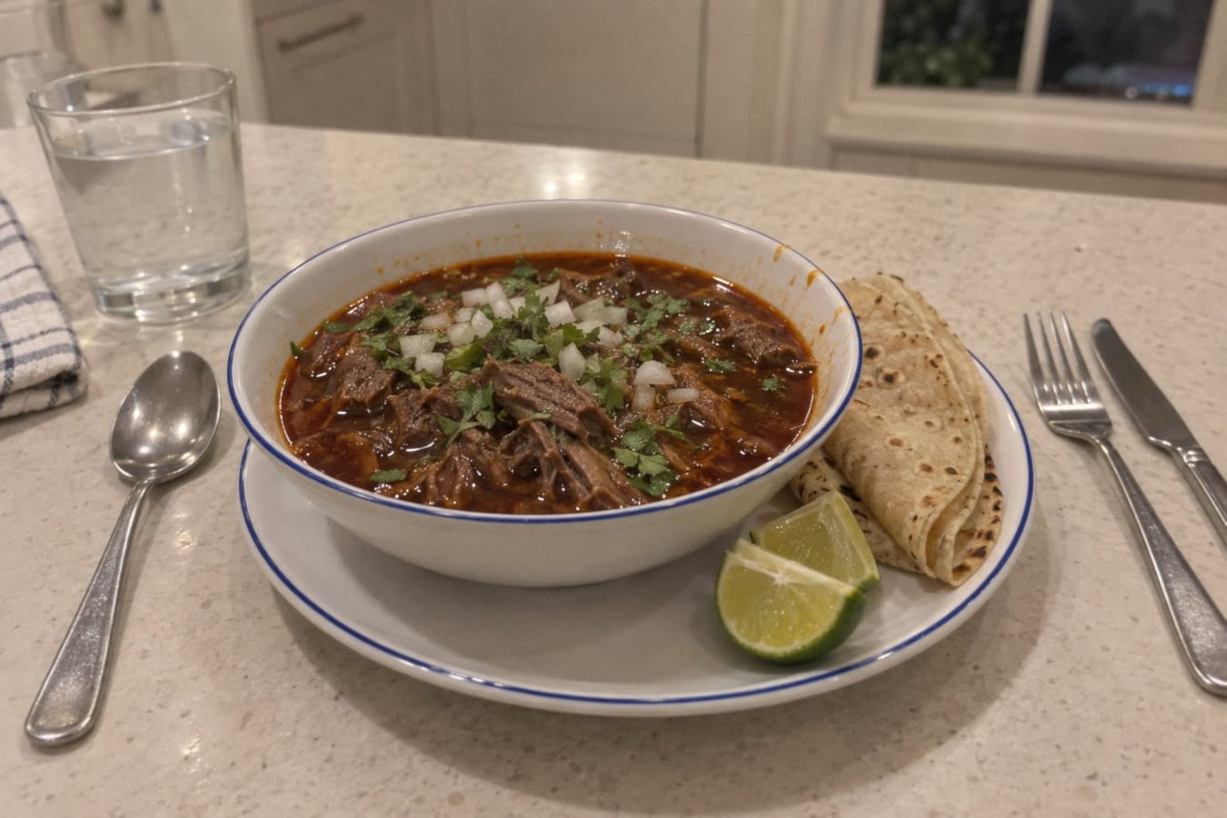 Birria – beef braised in a spiced chilli broth