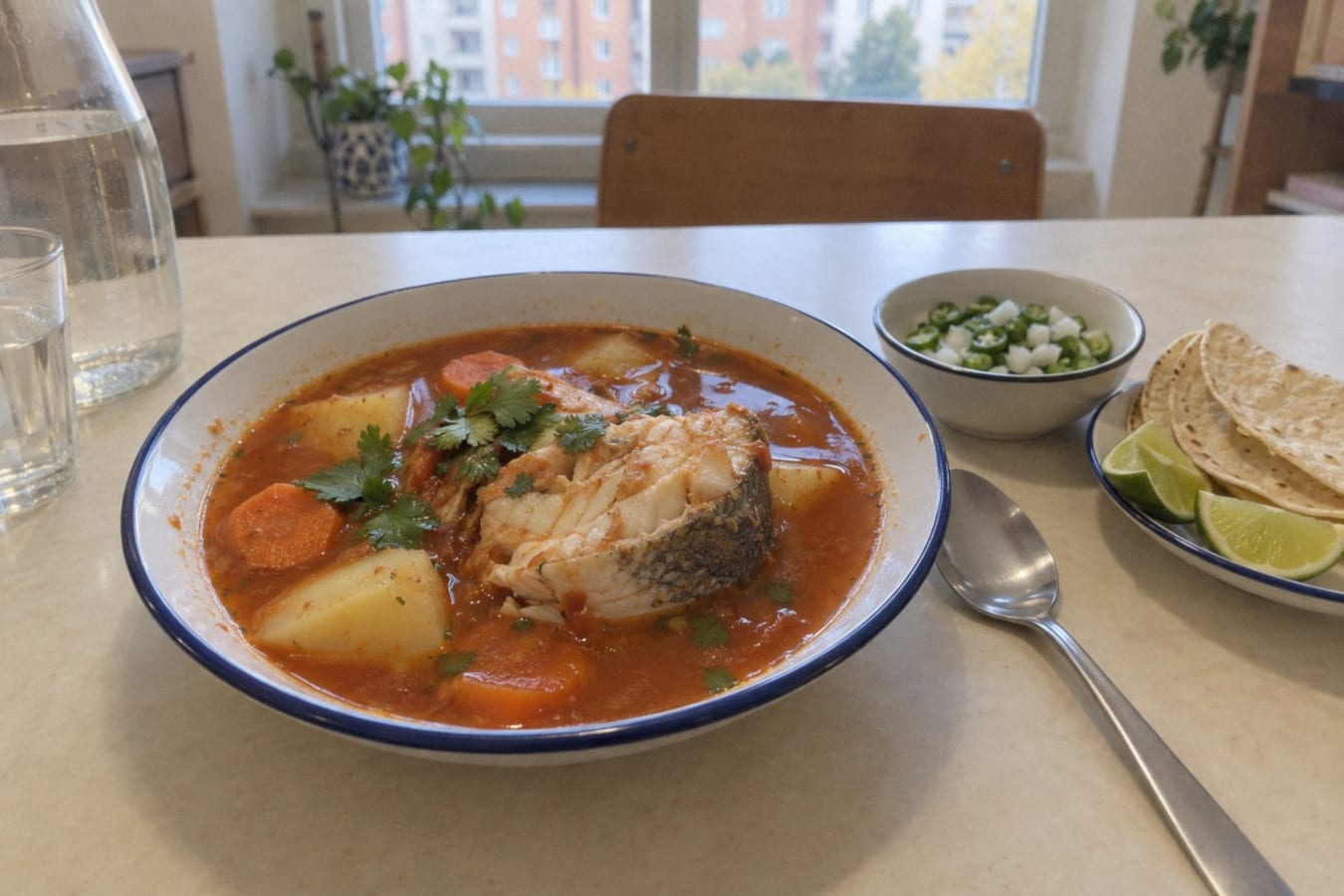 Caldo de pescado – mexikansk fisksoppa med guajillo