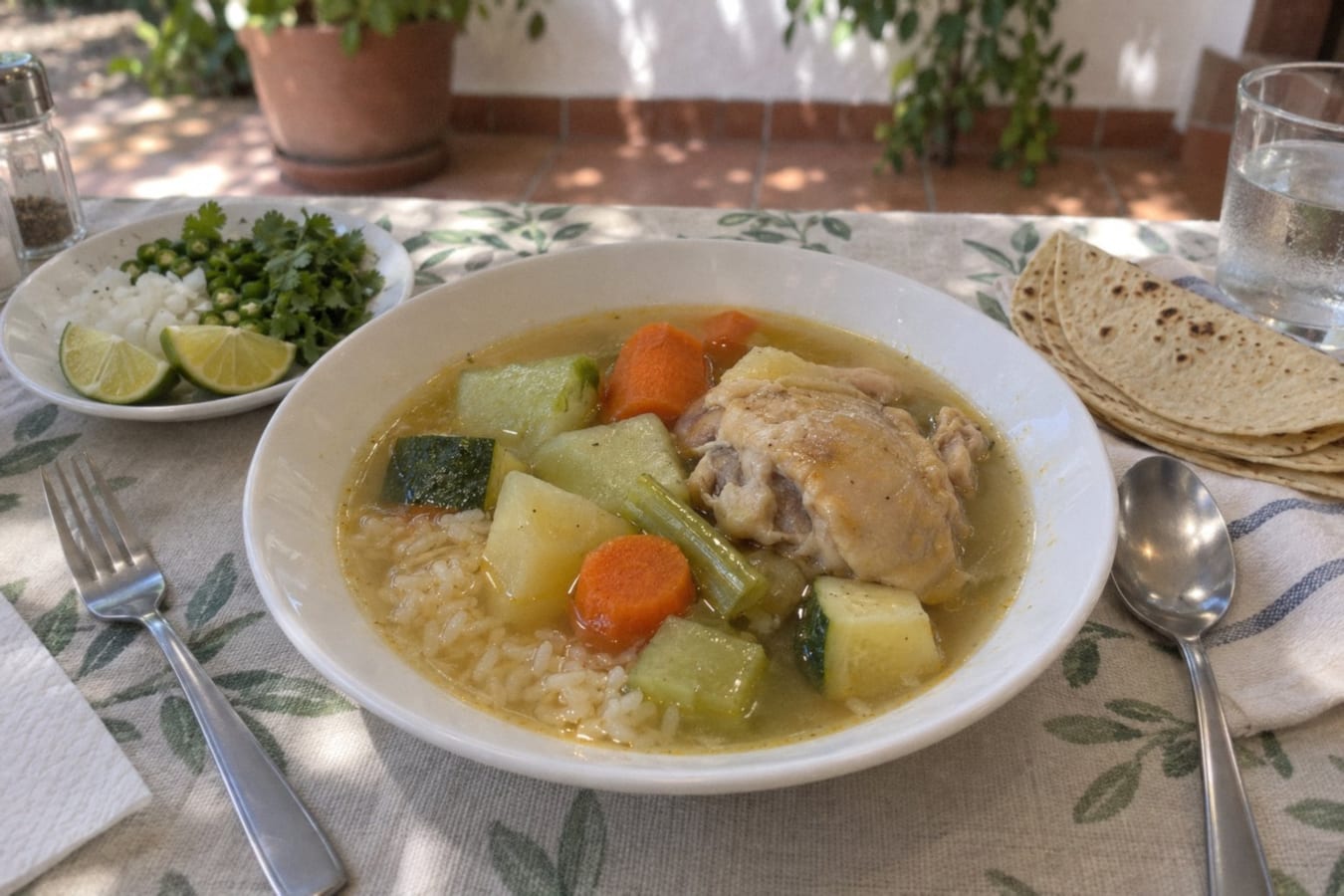 Caldo de pollo – mexikansk kycklingsoppa med grönsaker