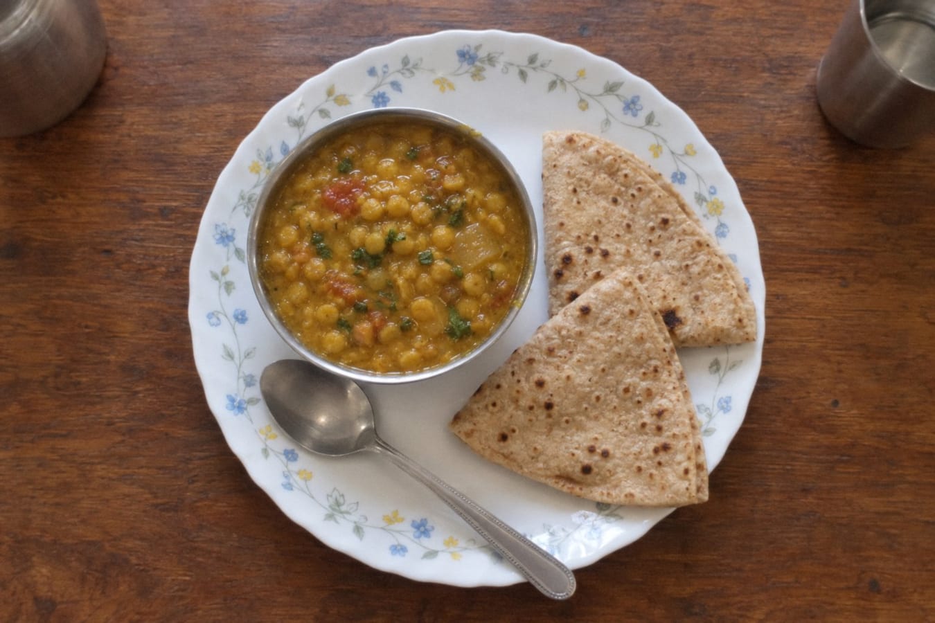 Chana dal with roti