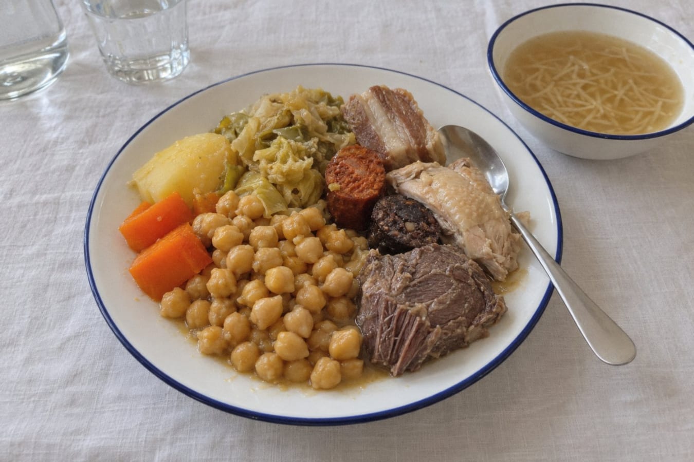 Cocido madrileño – Spanish chickpea and meat stew
