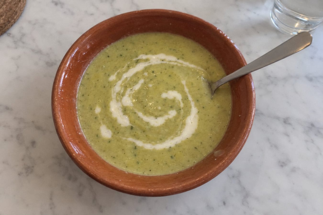Crema de calabacita – creamy courgette soup