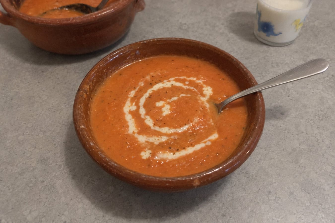 Crema de jitomate – krämig tomatsoppa