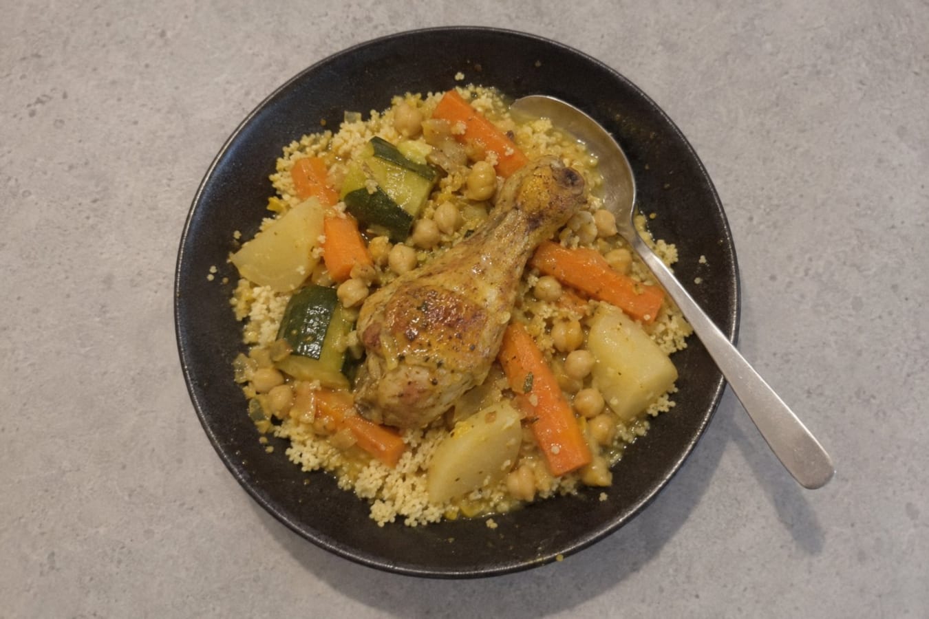 Couscous med kyckling och grönsaker