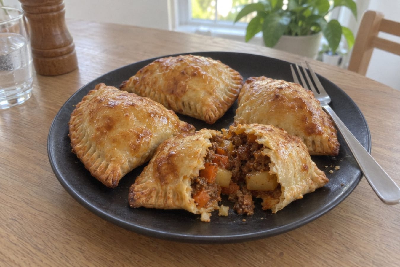 Empanadas de picadillo – beef, potato and carrot empanadas