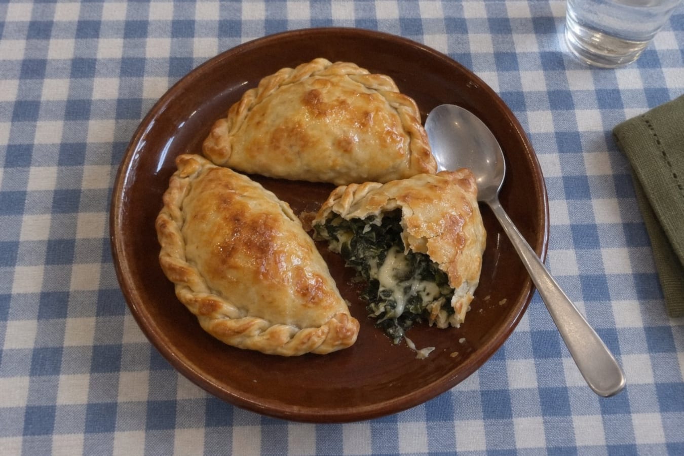 Empanadas med mangold och ost
