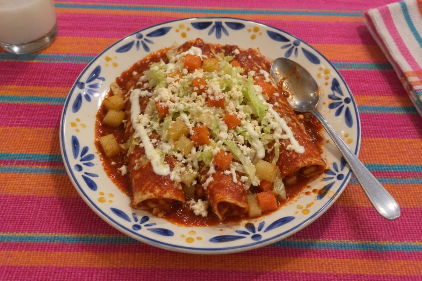 Enchiladas rojas