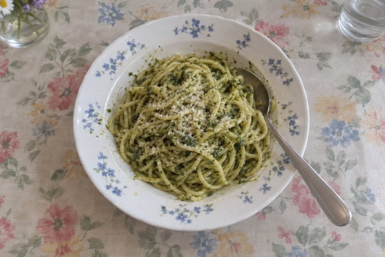 Pasta with pesto