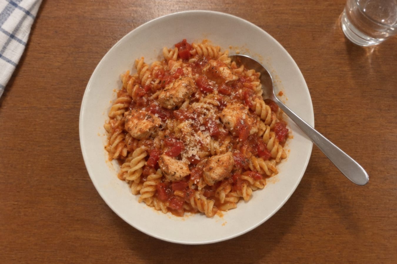 Fideos con pollo