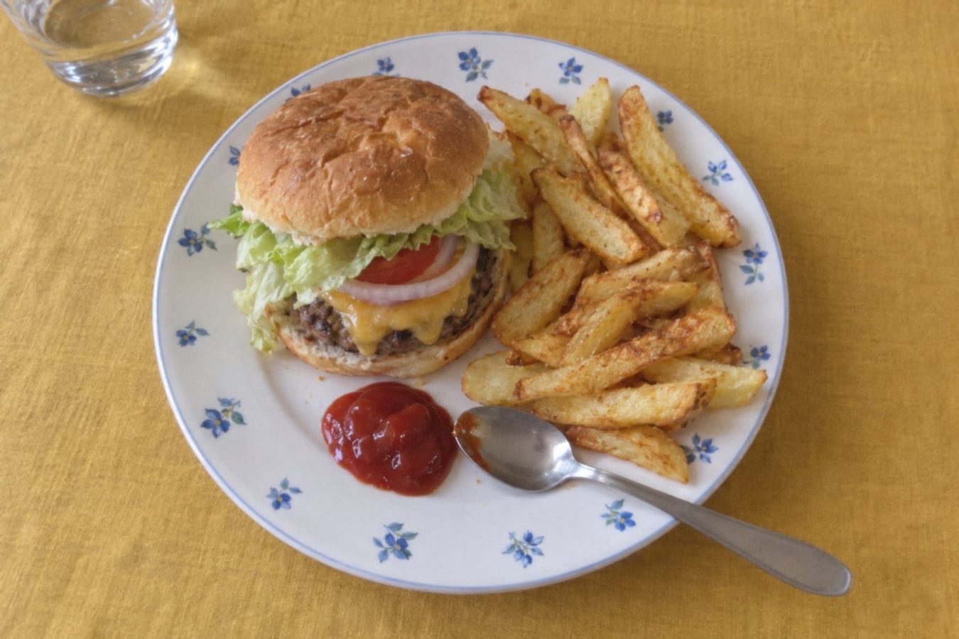Burgers and chips