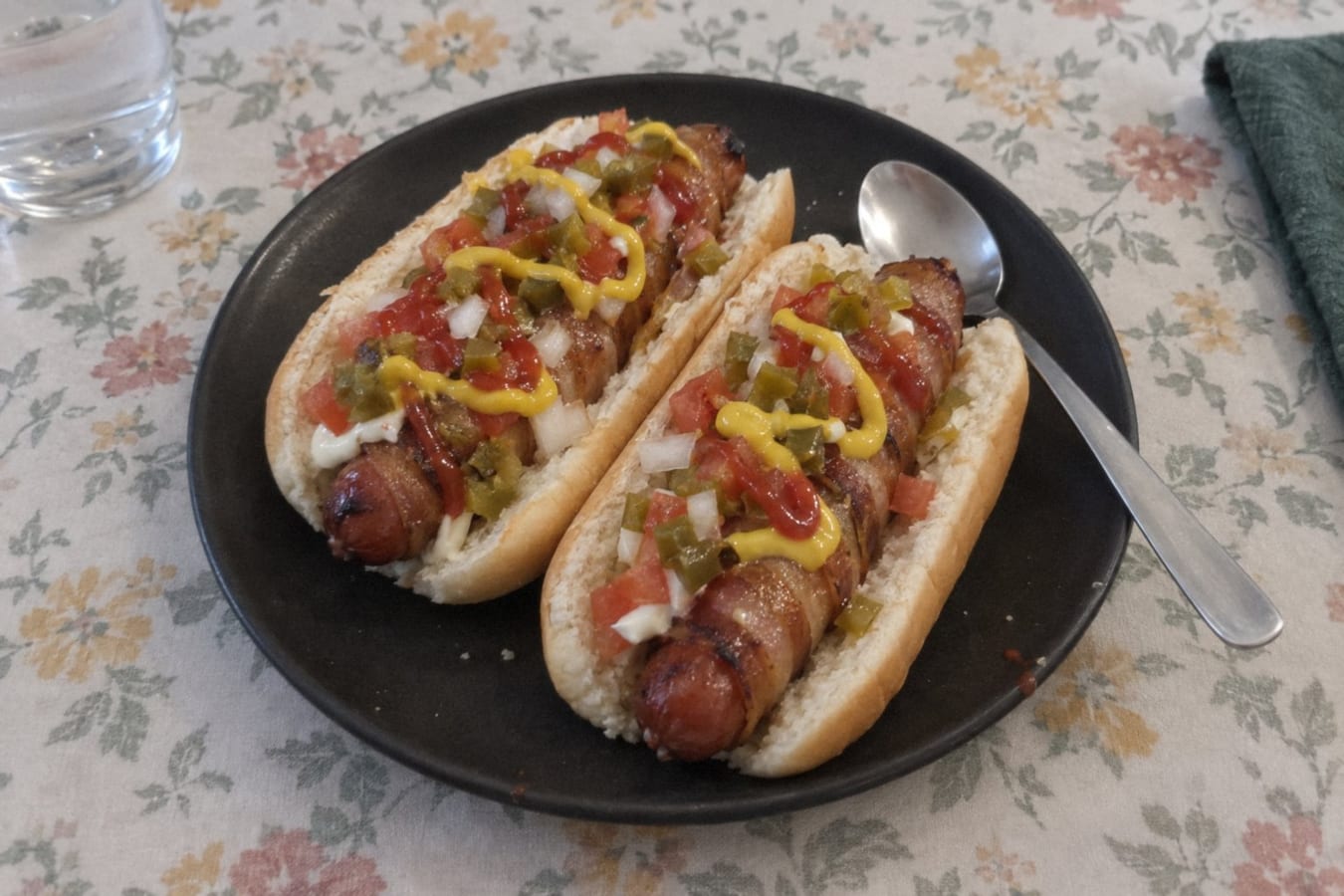 Mexikanska hot dogs med bacon och jalapeño