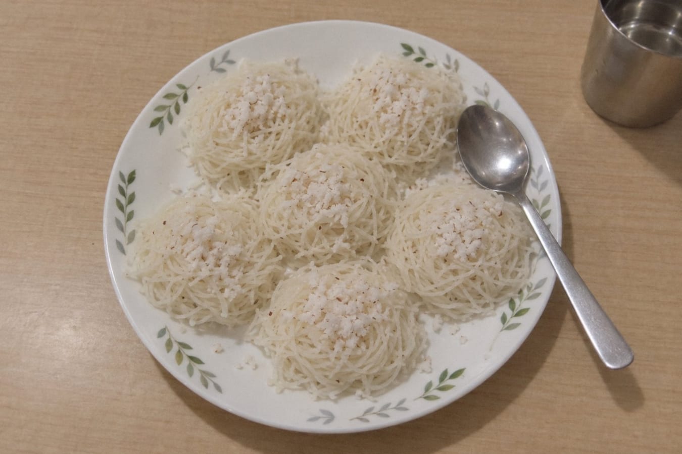 Idiyappam – ångkokta nystan av risnudlar