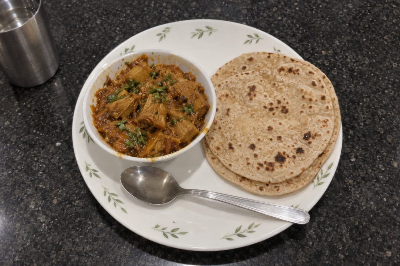 Kathal sabzi with roti