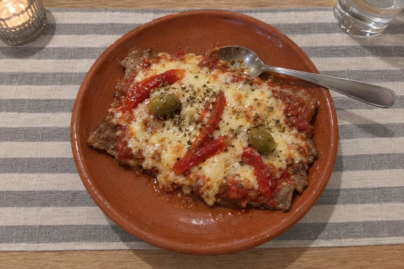 Matambre a la pizza – beef topped like a pizza