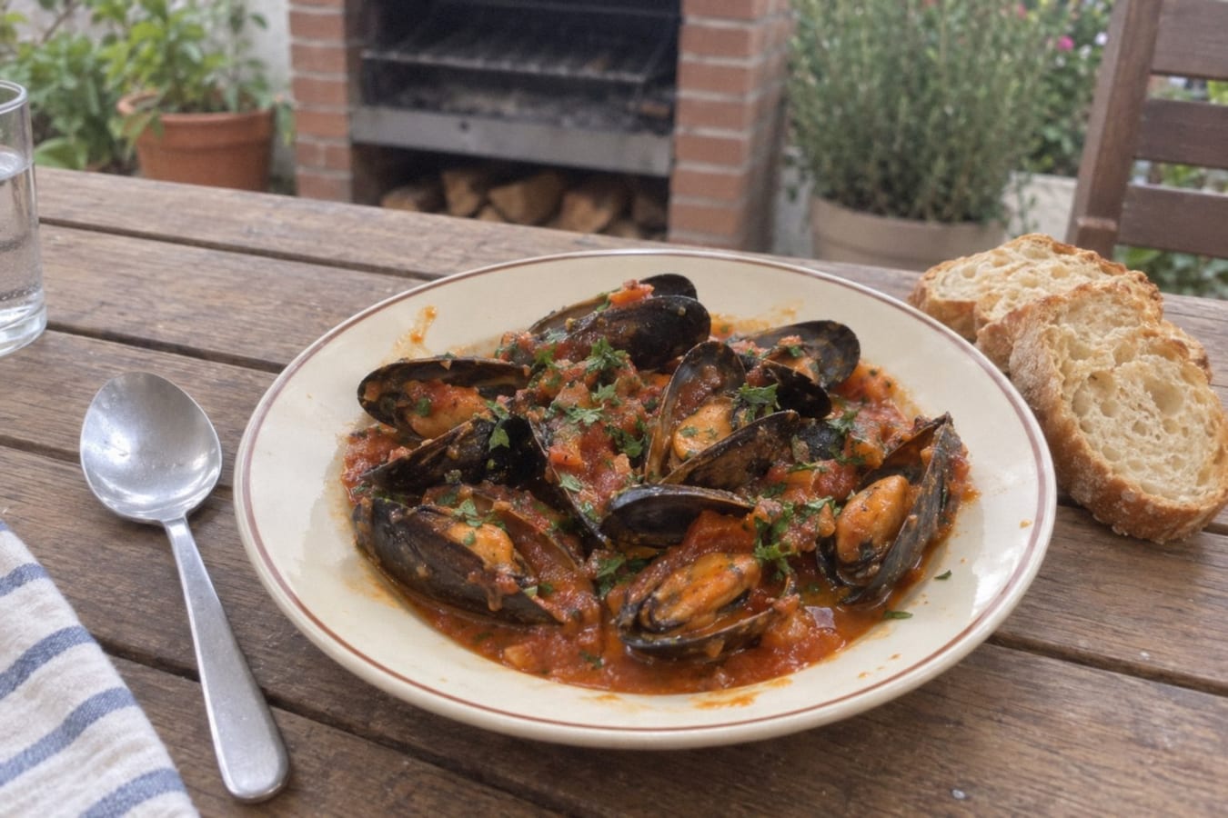 Mejillones a la marinera