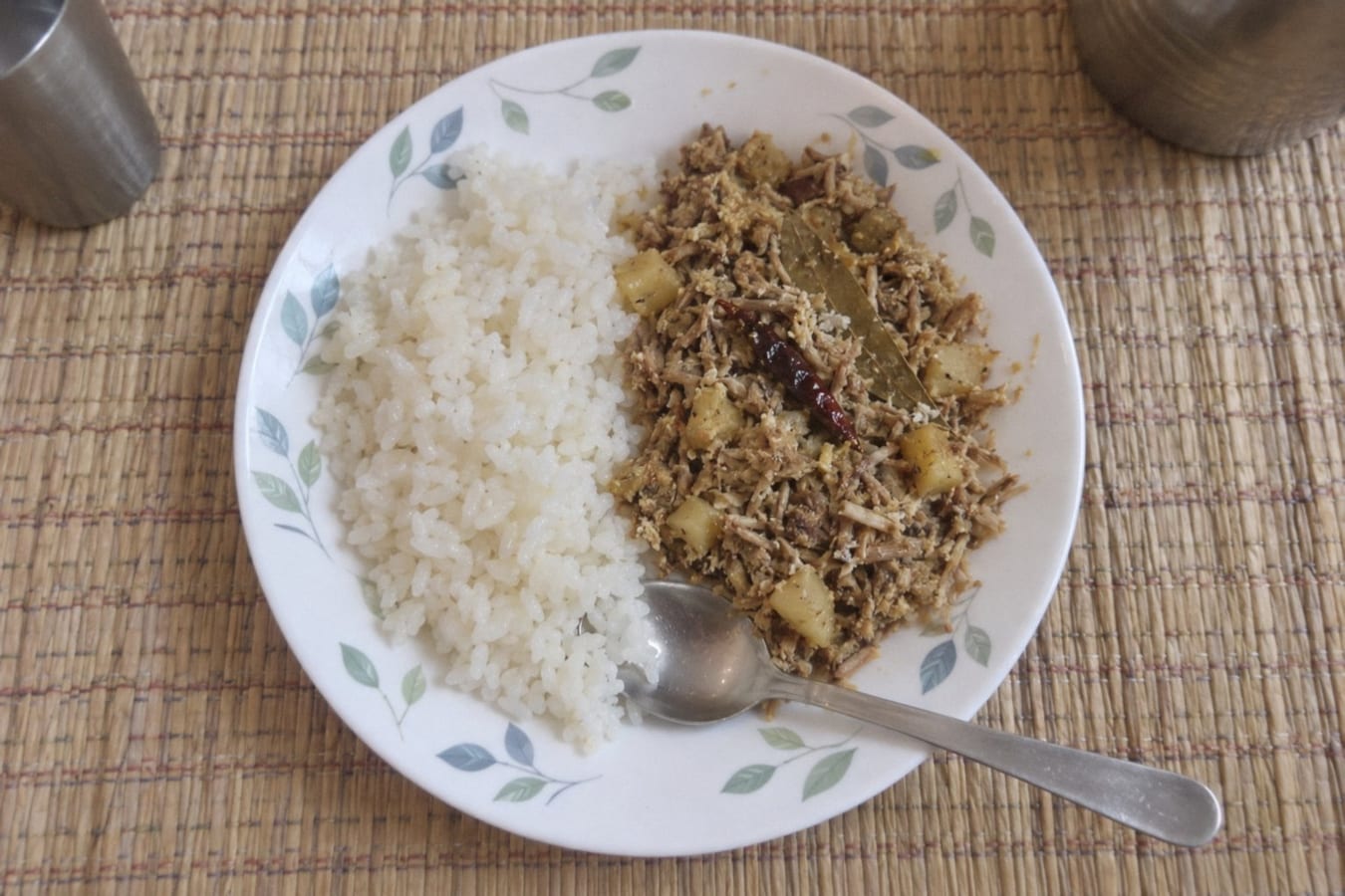 Mochar ghonto with rice