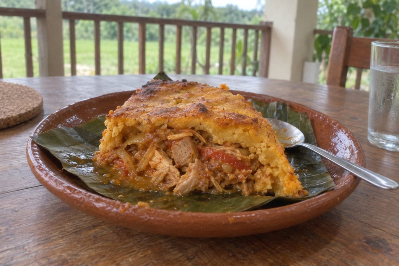 Mucbipollo – ugnsbakad majspaj med kyckling och fläsk (Yucatán)
