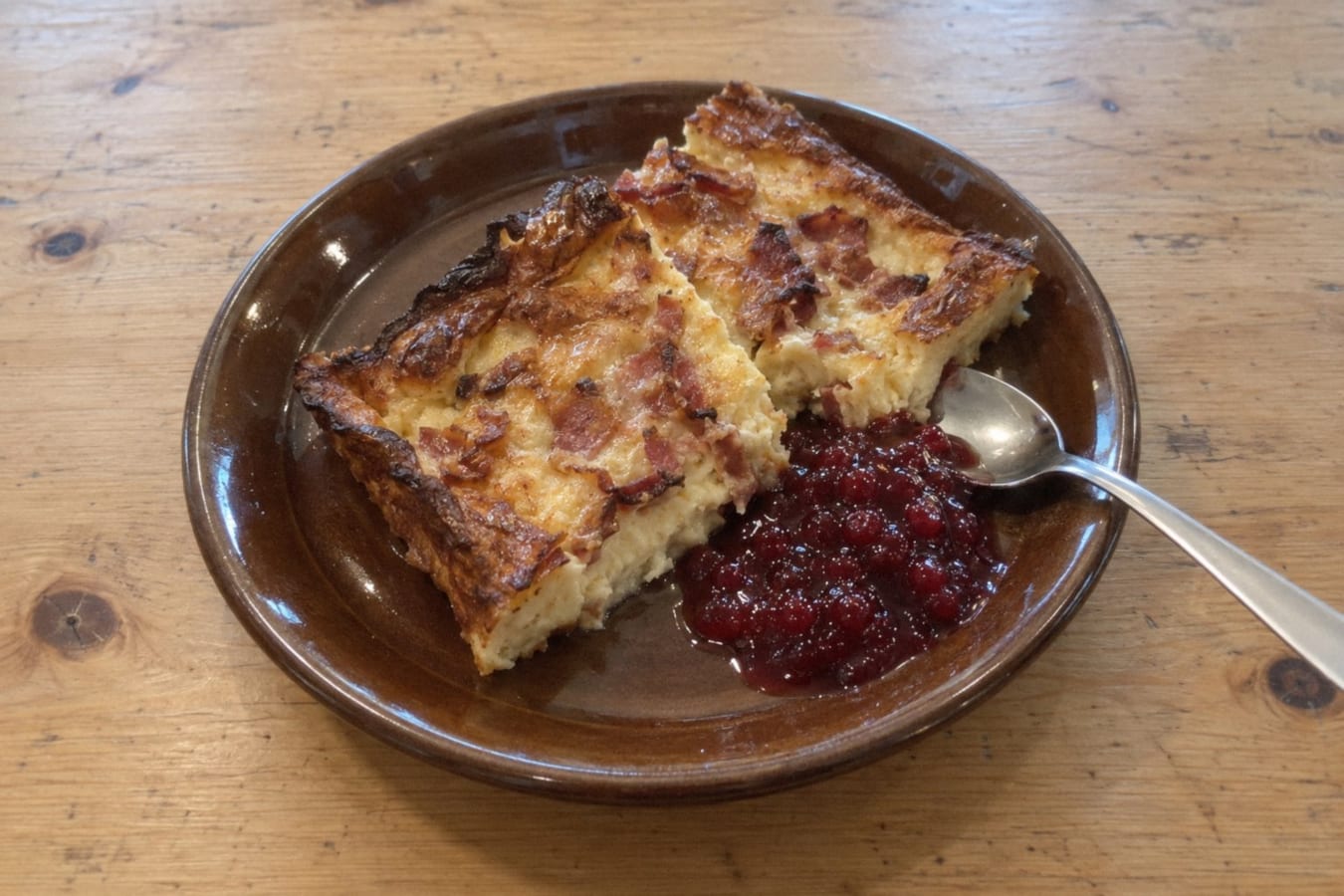 Ugnspannkaka med bacon