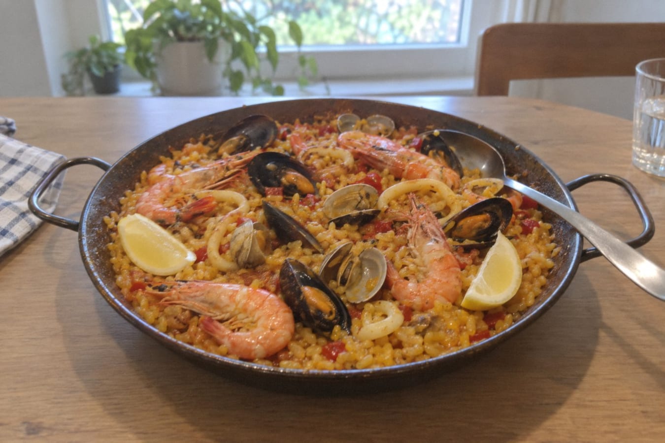 Paella de marisco