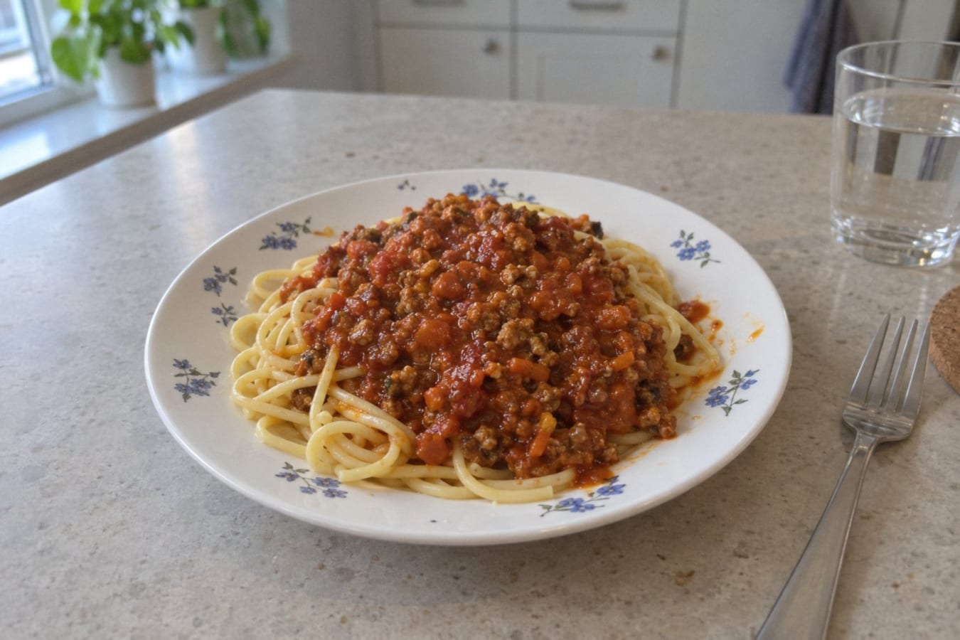 Pasta med vegofärssås