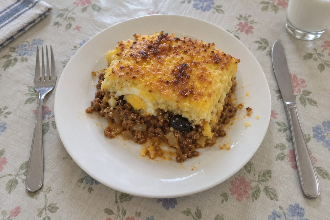 Pastel de choclo – köttfärs under majskräm