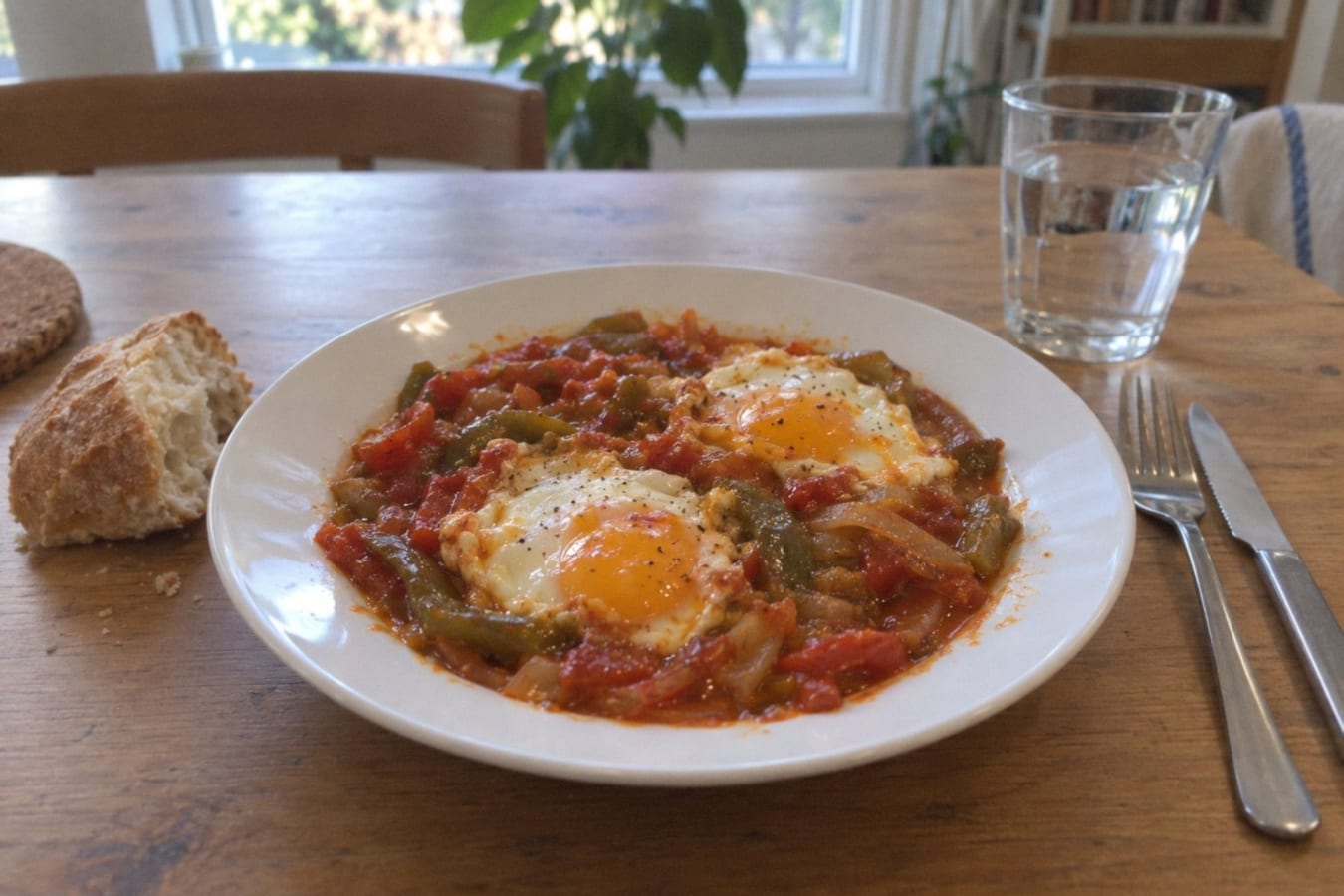 Piperrada – Basque pepper and tomato stew with eggs