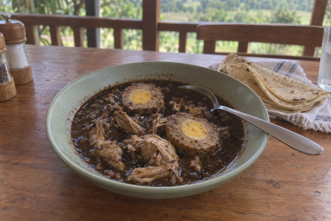 Relleno negro – Yucatán turkey in black chilli broth