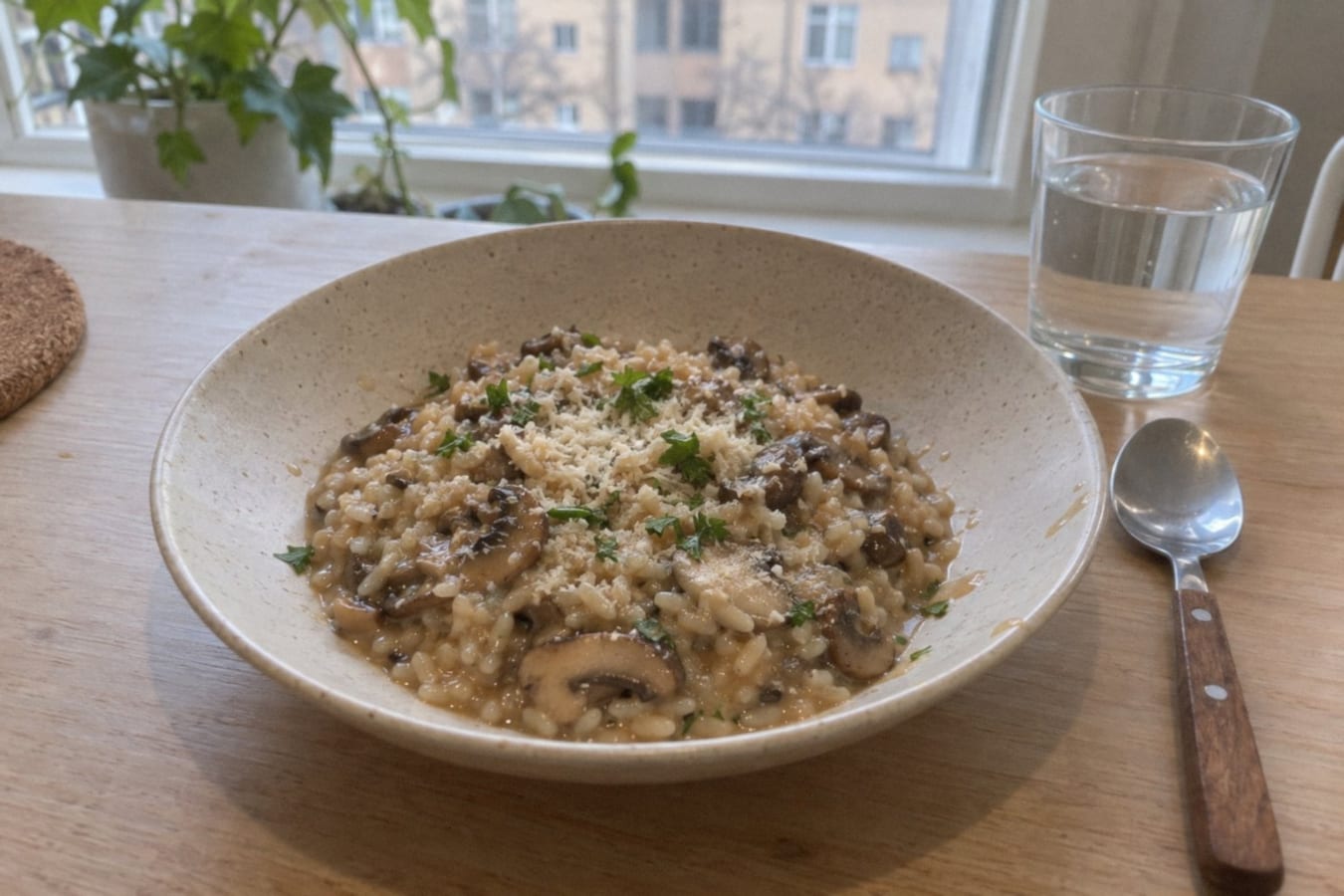 Mushroom risotto