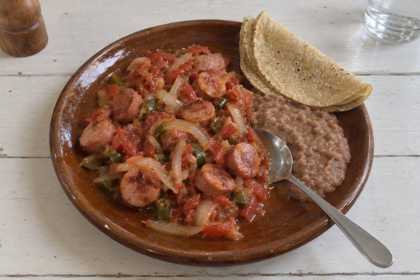 Salchichas a la mexicana
