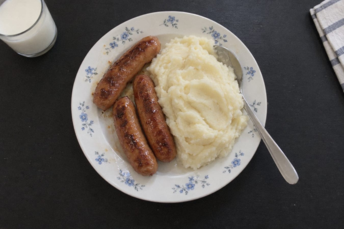 Frankfurters with mash