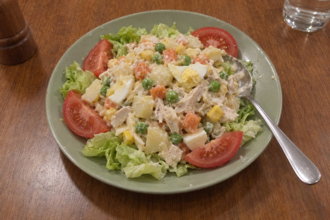 Salpicón de pollo – cold chicken and vegetable salad
