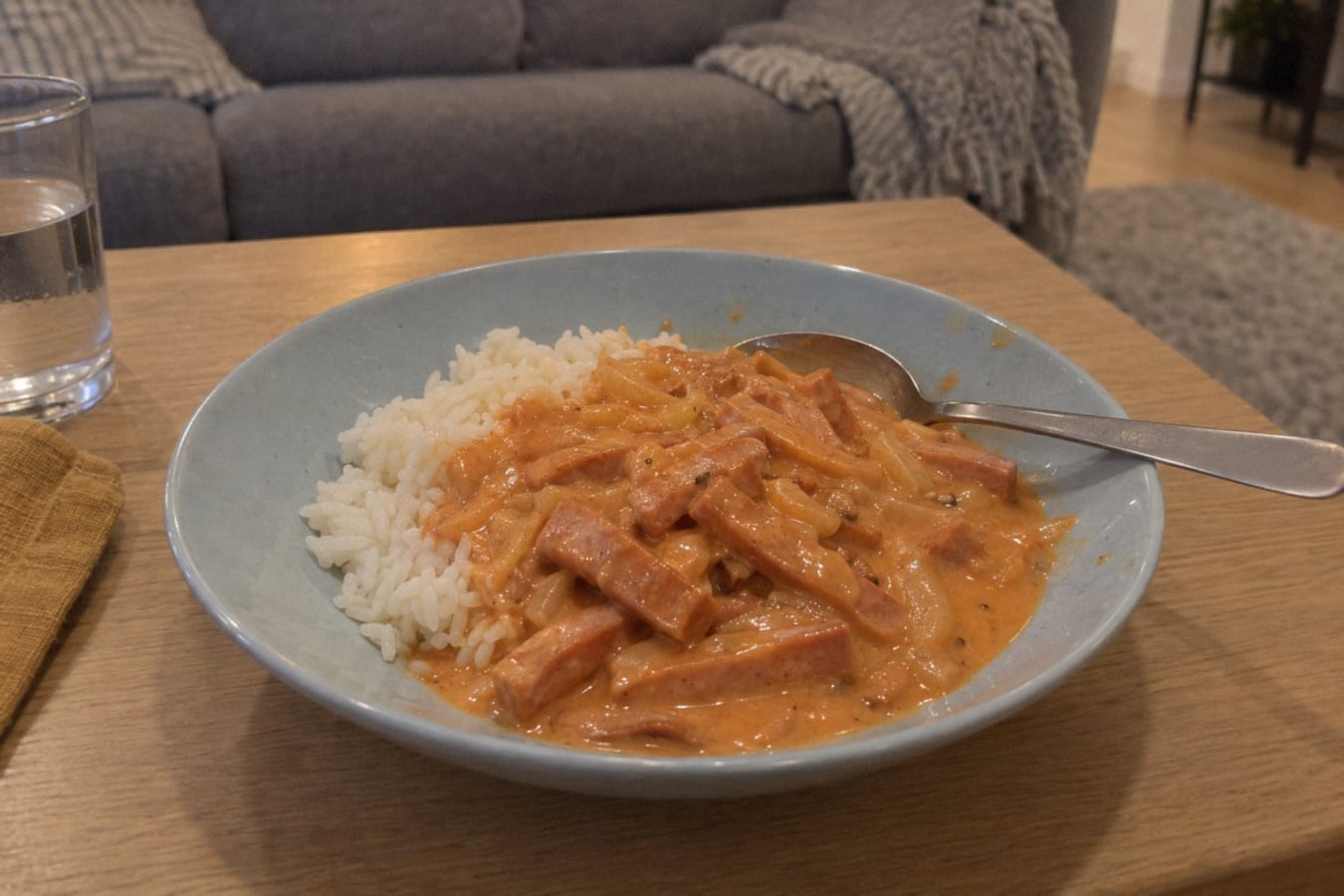 Korvstroganoff med ris