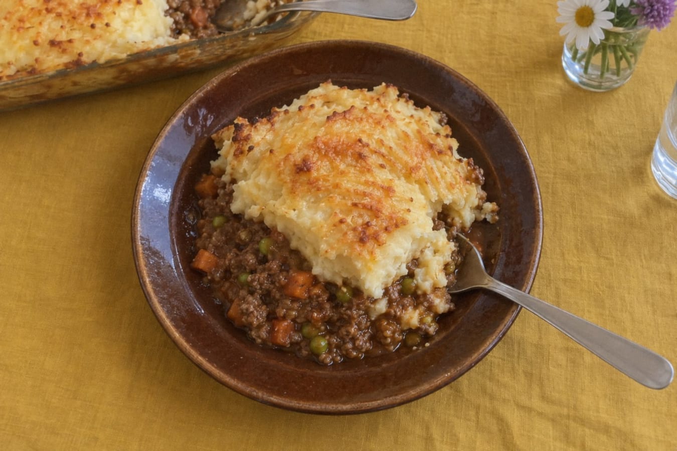Shepherd's pie with cheddar mash