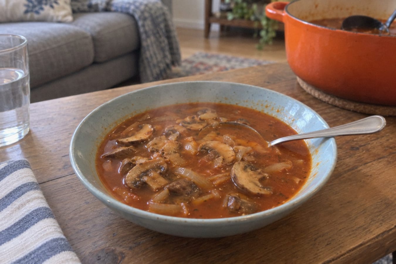 Sopa de hongos – mexikansk svampsoppa med guajillo och epazote