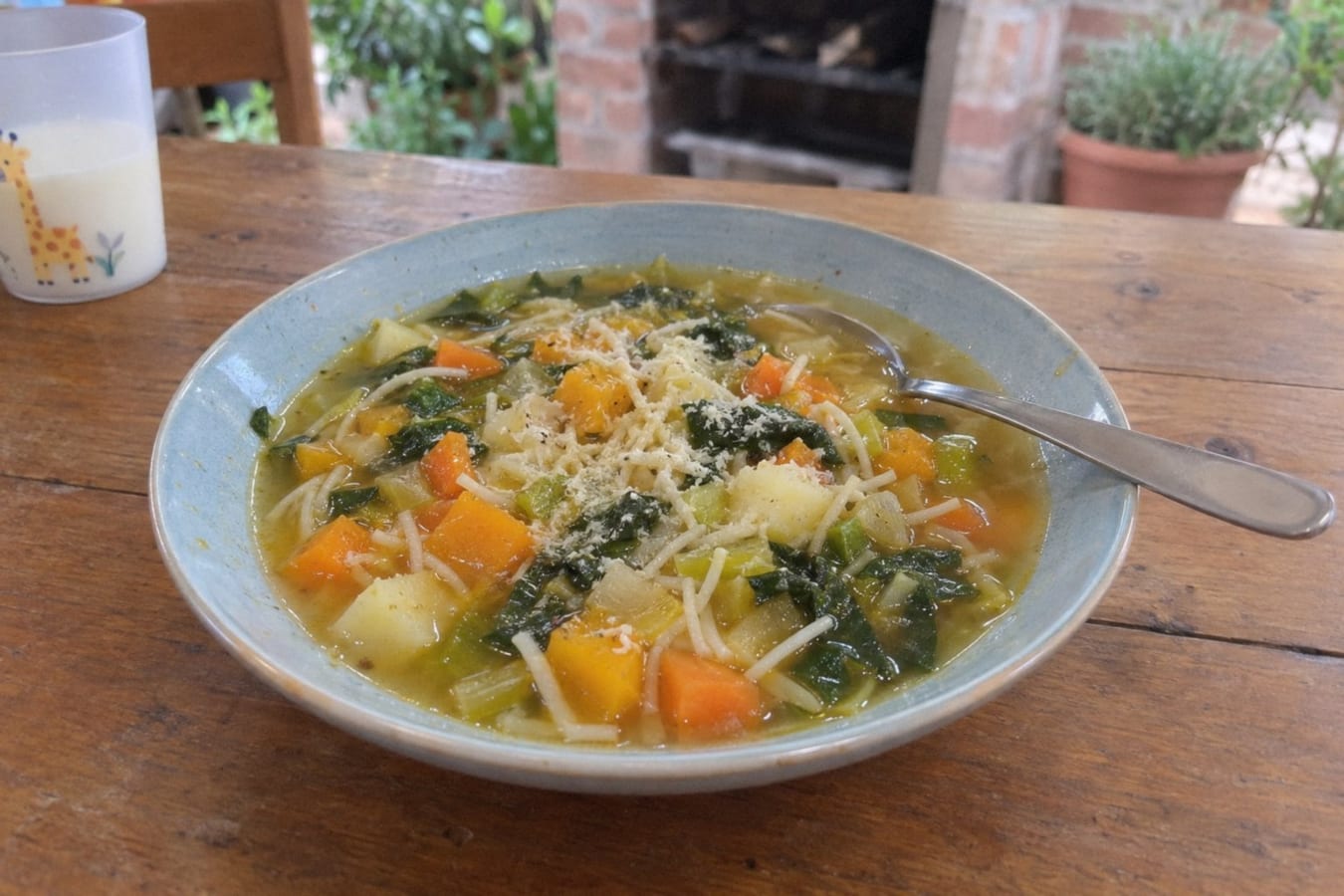 Vegetable soup (sopa de verduras)