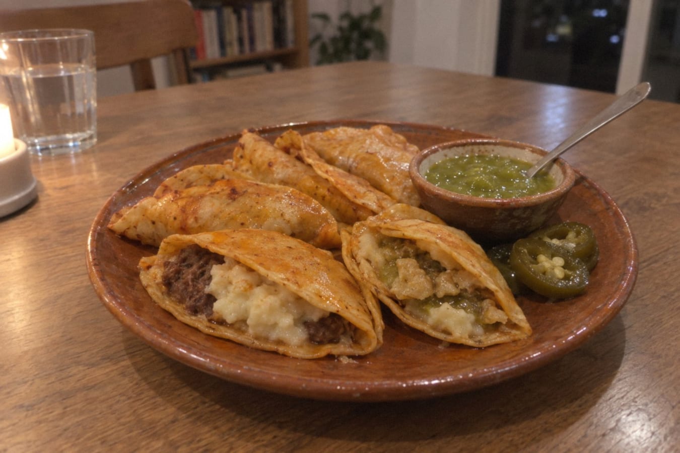 Tacos de canasta – ångade tacos med potatis, bönor och chicharrón