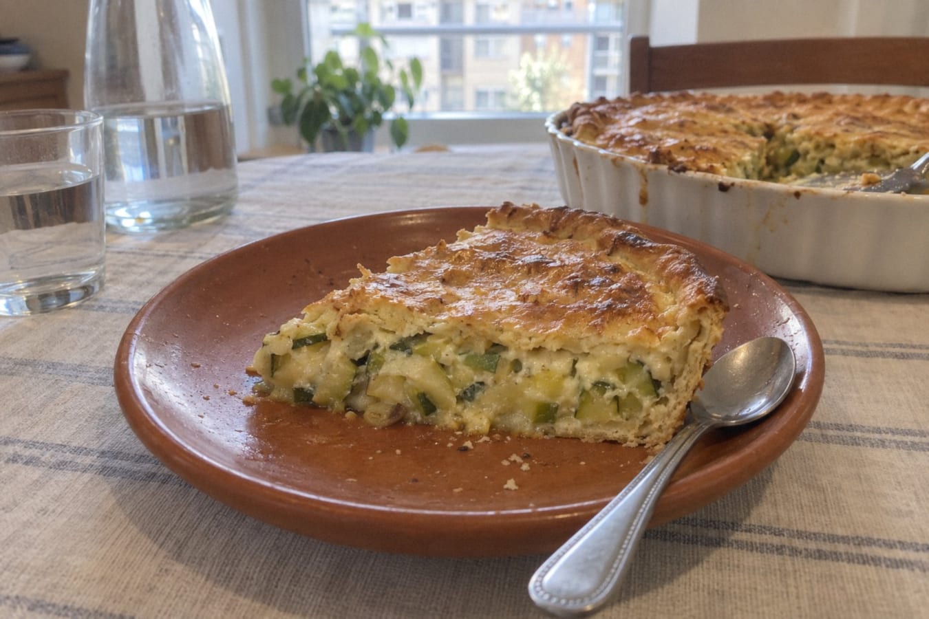 Paj med runda zucchini (torta de zapallitos)