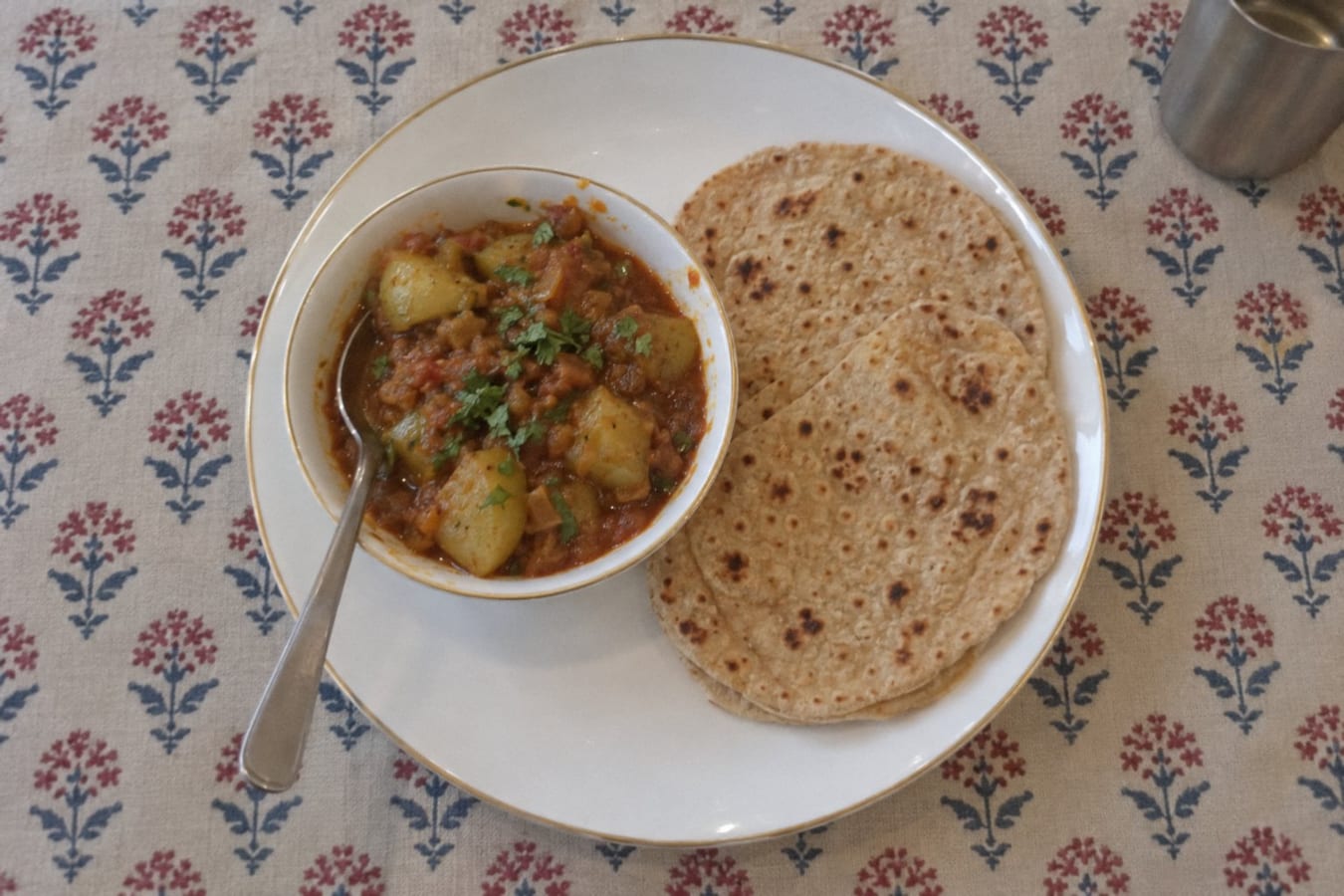 Tinda masala with roti