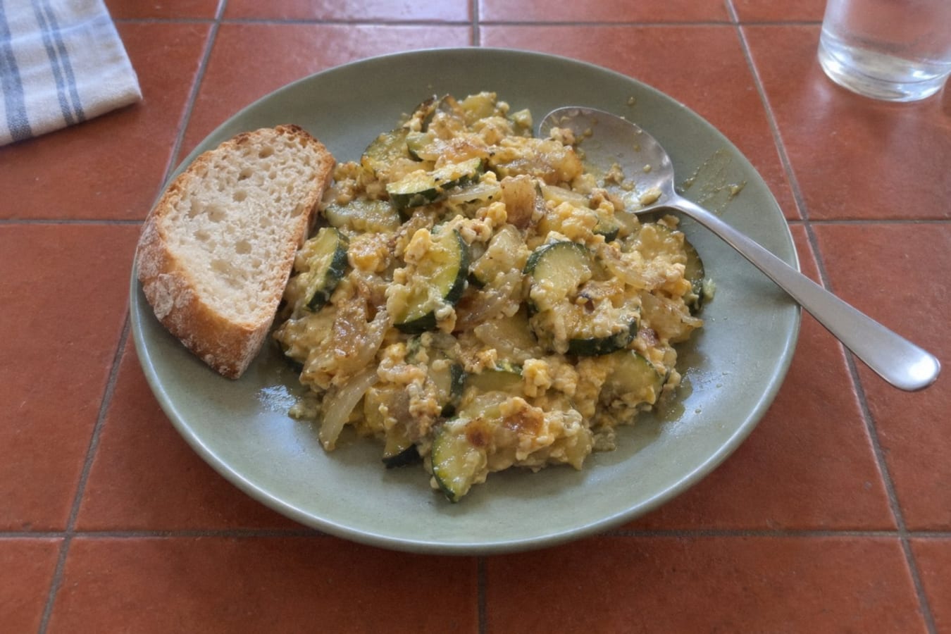 Zarangollo – squash och lök med ägg